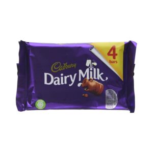 Cadbury Dairy Milk Chocolate Bar, 4 Bars 108.8 g
