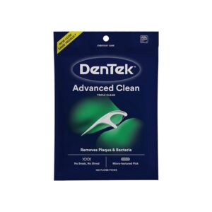 DenTek Triple Clean Mint Flavoured and Fluoride coated, 150 Pack