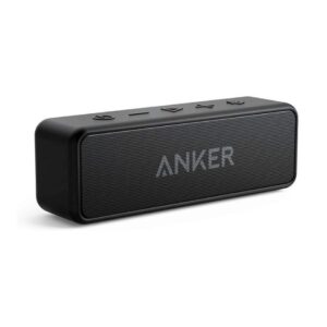 Anker Soundcore 2 Portable Bluetooth Speaker with 12W Stereo Sound, BassUp, IPX7 Waterproof, 24-Hour Playtime