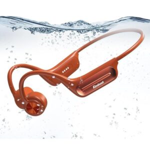 KIM HOST Swimming Bone Conduction Open-Ear Headphones Bluetooth 5.3 Sport Headset 32GB MP3 Player IP68 Waterproof