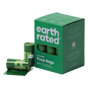 Earth Rated Dog Poo Bags, New Look, Guaranteed Leak Proof and Extra Thick Waste Bag Refill Rolls For Dogs, Lavender Scented, 270 Count