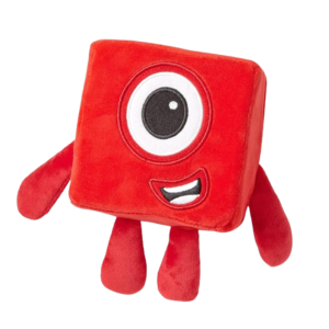 Learning Resources HM94553-UK One, Numberblocks Plush Girls & Boys, Soft Toys for Toddlers 1-3, Red