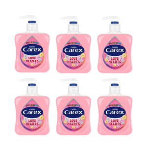 Carex Fun Editions Love Hearts Hand Wash Pack of 6, 250 ml