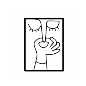 1pc, Funny Toilet Metal Wall Art, Funny Bathroom Sign, Minimal Line Art, Guest WC, Restroom Decor, Toilet Humor