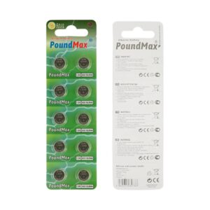 10 x AG13 LR44 1.5 V Alkaline Button Cell Battery by PoundMax