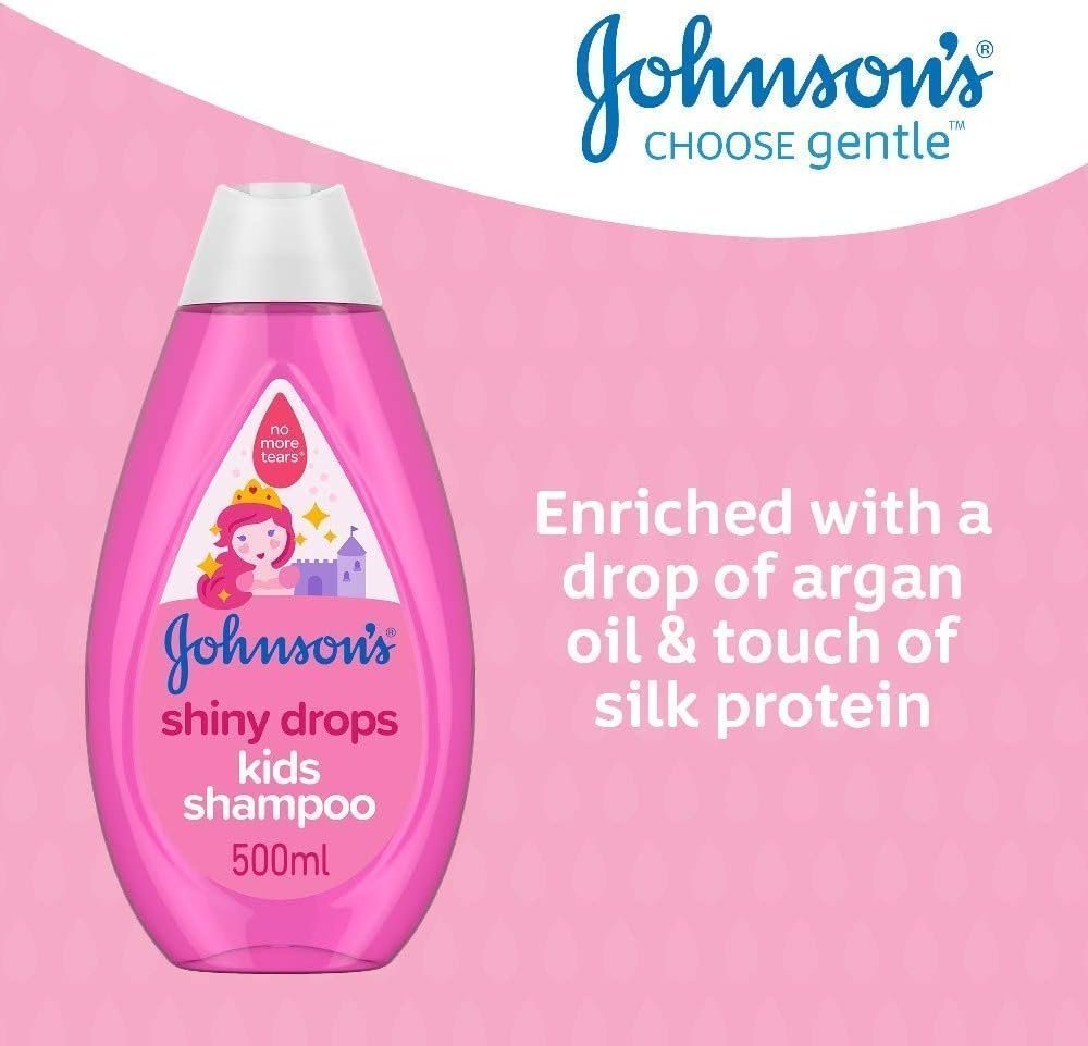 Johnson's Shiny Drops Kids Shampoo, 500ml - Image 3