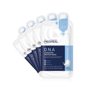 MEDIHEAL Official [Korea's No 1 Sheet Mask] - D.N.A Hydrating Protein Mask (5 Masks)